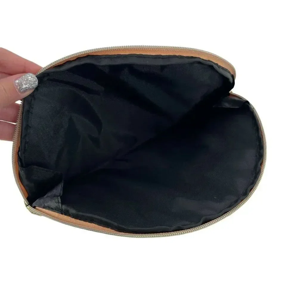 Tarte Cosmetic Bag Glitter Dome Confetti Glitter Makeup Bag Glam Zip Closure Bag